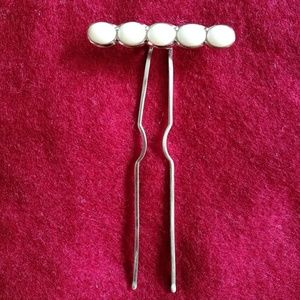 Vintage Milky Opal Hair Pin